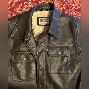 Levi's Men's Black Faux Leather Jacket